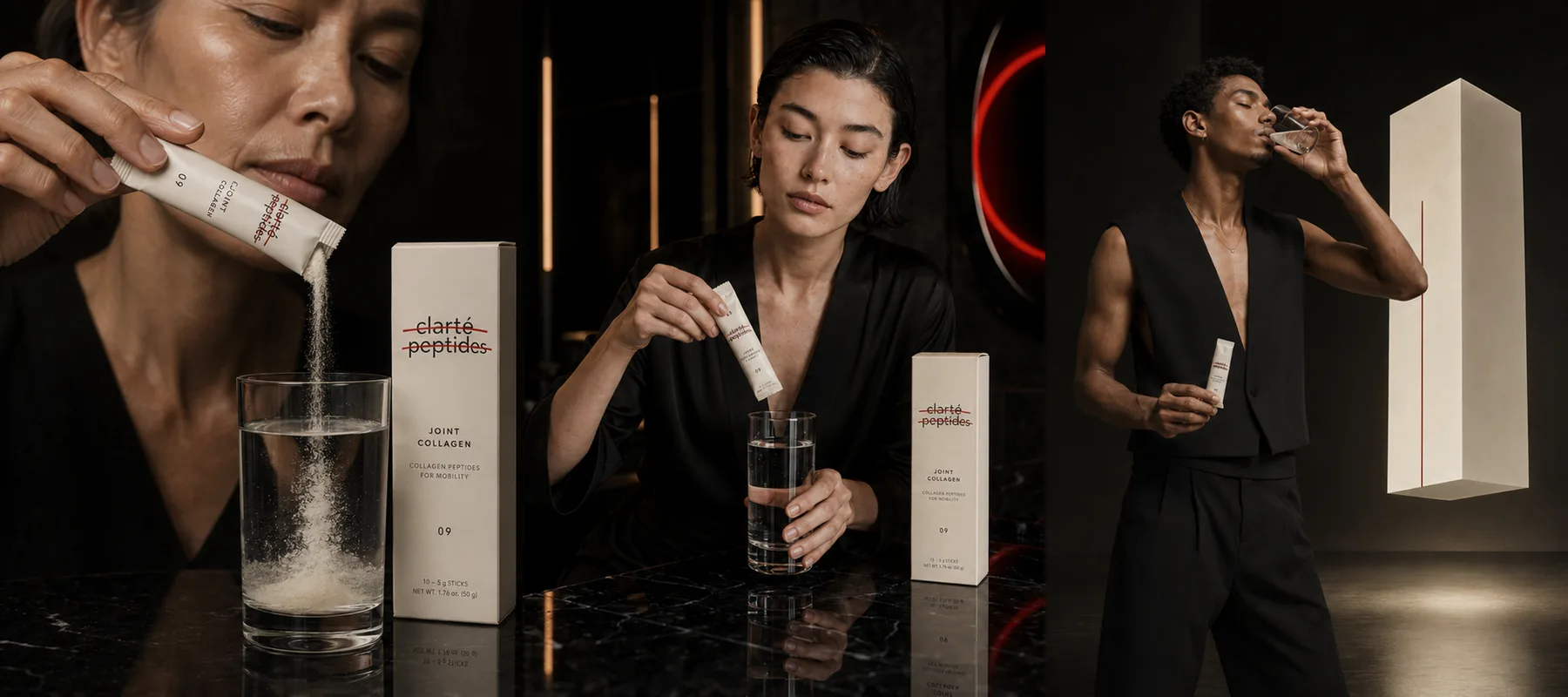 Joint Collagen in use — Clarté Peptides